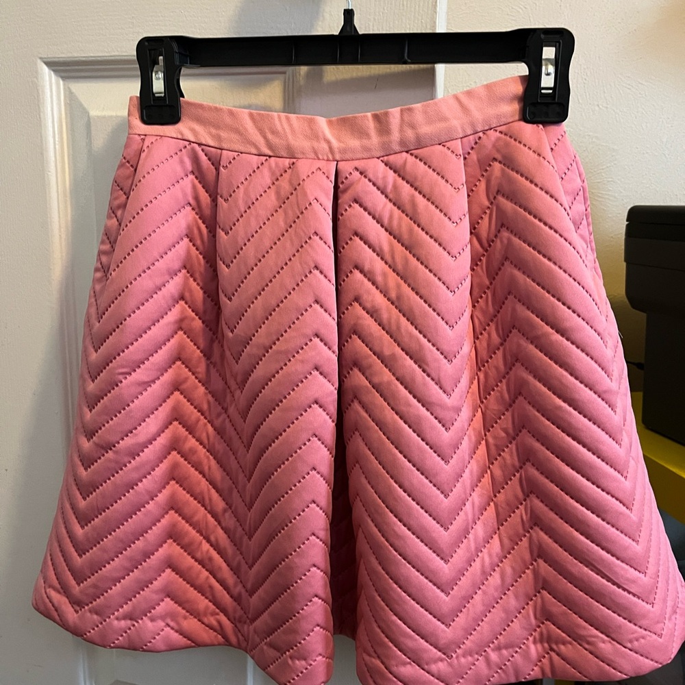 MERCURYDUO quilted mini skirt in baby pink